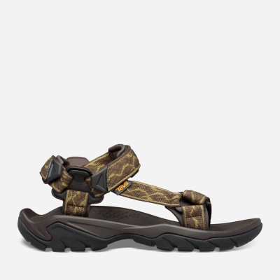 Teva Terra Fi 5 Universal Men's Olive Sandals CA79168 Canada Clearance